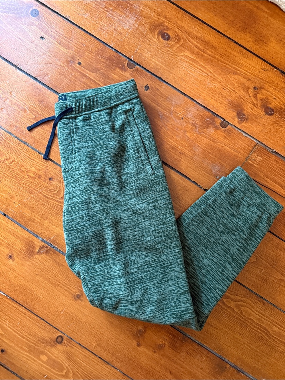Heathered Green Women's Jogger Pants with Drawstring